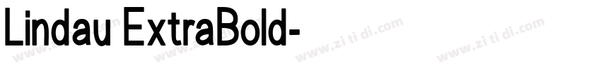 Lindau ExtraBold字体转换
